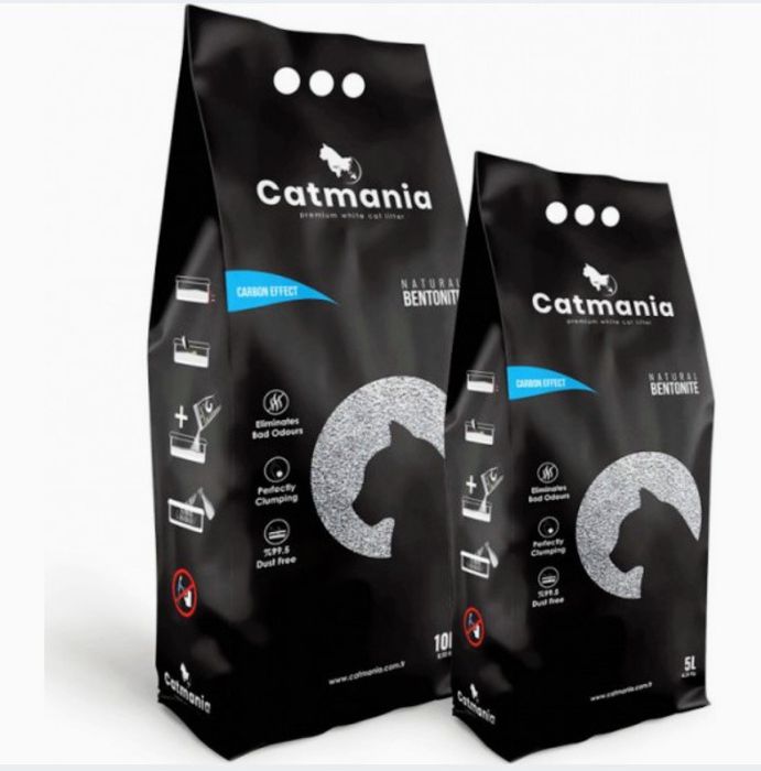 Żwirek bentonitowy dla kota Catmania 5L Carbon Active węgiel aktywny