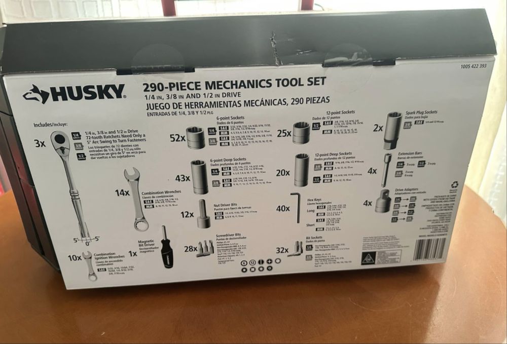 Оригінальний набір інстументів Husky на 290 предметів з США