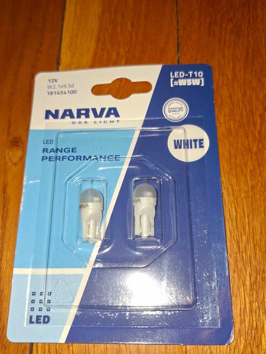 181454100 Світло white w2,1×9,5d 12v led t10 w5w narva