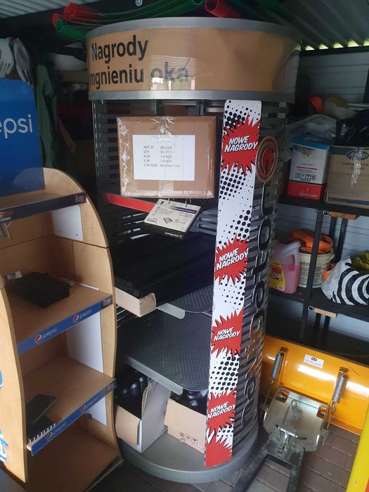 Regał metalowy, reklamowy