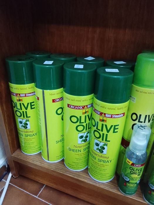 Óleo de cabelo em spray