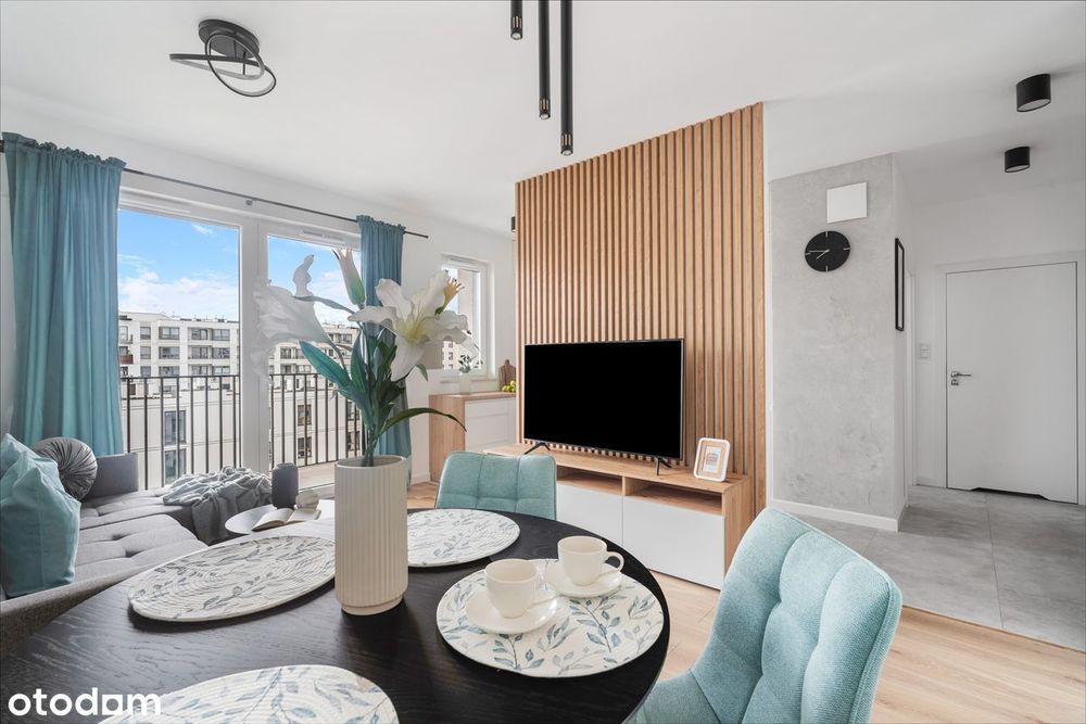 Całkowicie nowe 2 pokoje z dużym balkonem | garaż