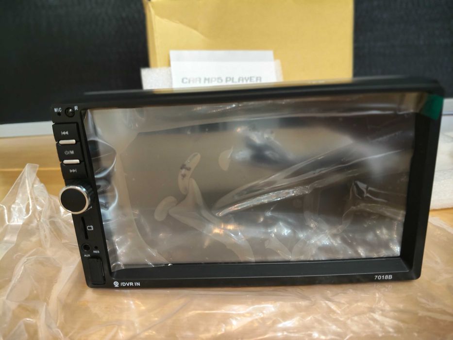 Rádio multimédia 2 DIN 7'' com Bluetooth e Mirror Link"-novo