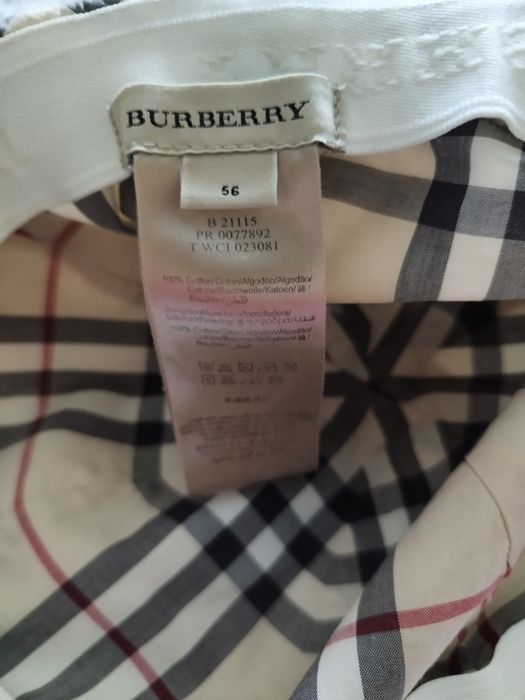 Oryginalna Czapka z Daszkiem BURBERRY Beige Cap – Stan z wadą / Okazja