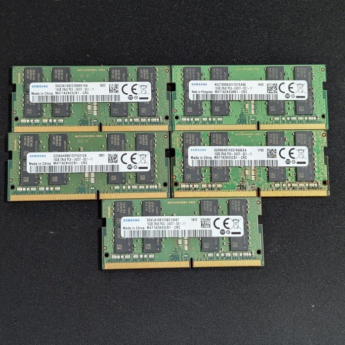 DDR4 SO-DIMM 16GB/32GB Samsung Crucial Hynix 3200/2666/2400 / 2133 Для Ноутбука