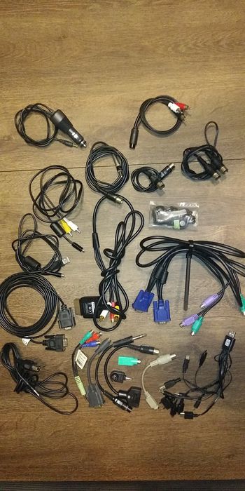 Przejścia din vga jack chinch usb s-video