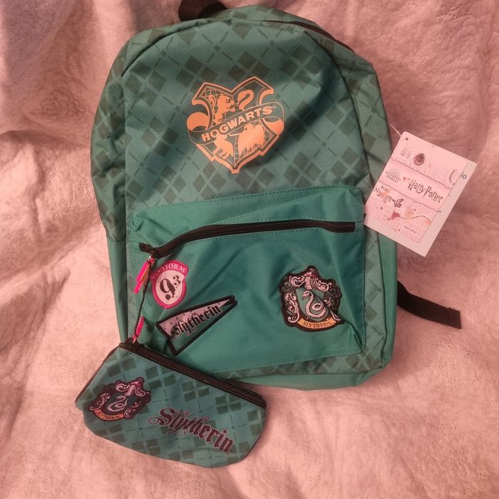 Plecak plus kosmetyczka Harry Potter zielony