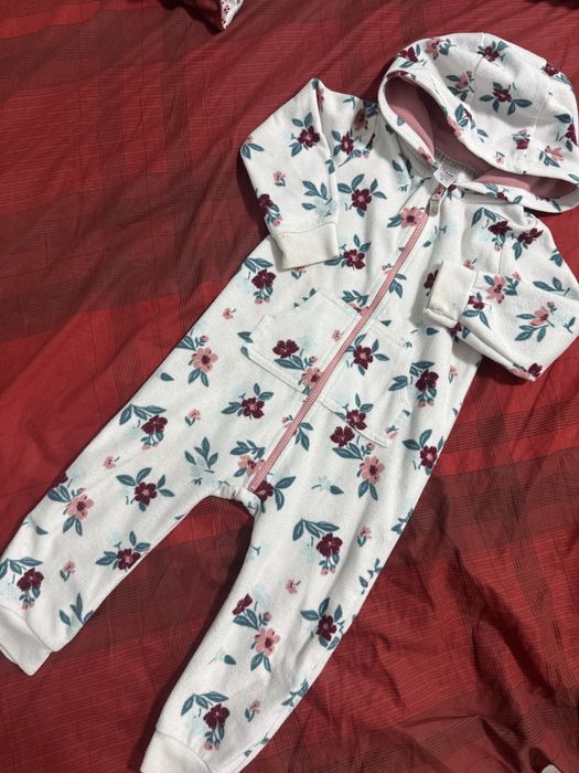 Комплект 3 Флісові Чоловічки ромпер old Navy 18-24m, Carters,Lupilu