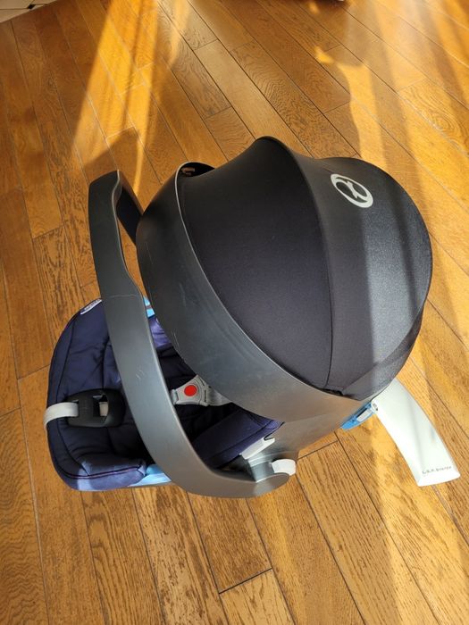 Fotelik Cybex Aton 5 + baza isofix oraz na pasy + adaptery do wózka