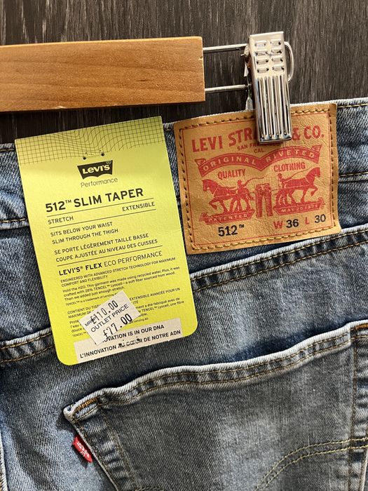 джинсы Levi’s 512 w36 L30