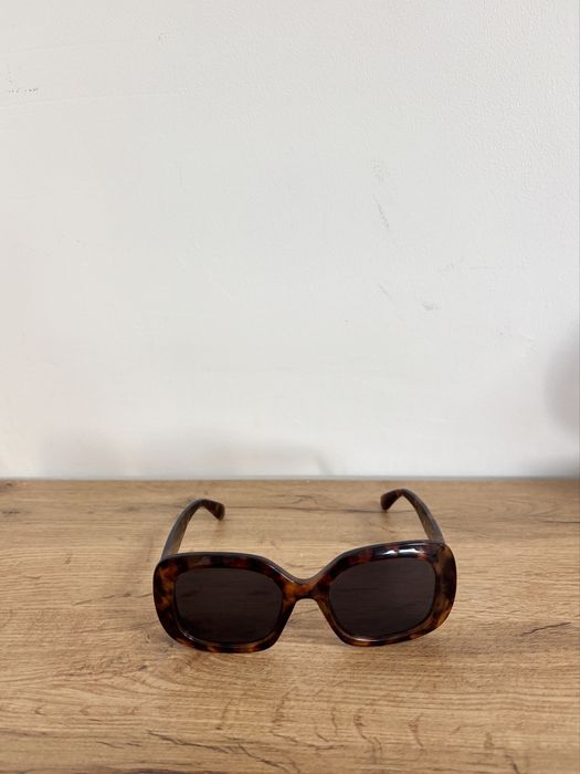 Okulary przeciwsloneczne wzor panterki stan idealny H&M