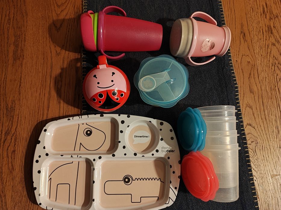SkipHop, Lovi, Done by deer, Tescoma - Zestaw naczyń dladzieci