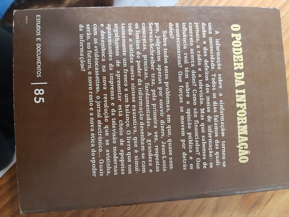 O poder da Informação de Jean-Louis Serva- Schreiber