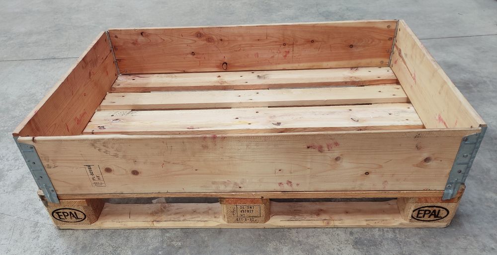 Aros de madeira para sobrepor em palete 120x80cm