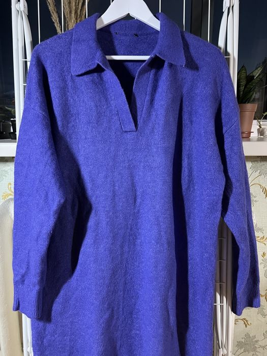 Тепла оферсайз сукня