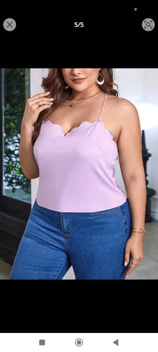 Top lilás renda nas costas NOVO tamanho 46