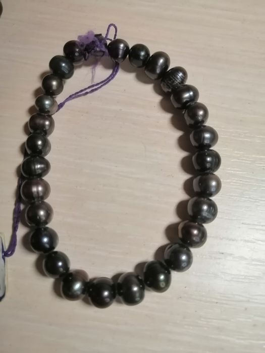 Набор бусы браслет из жемчуга