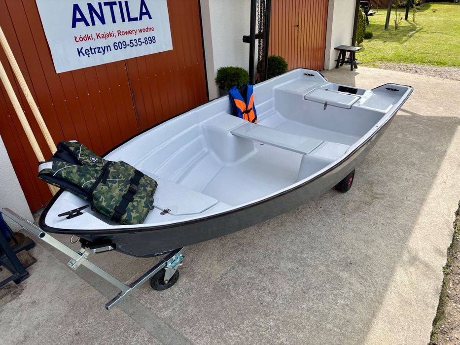 OKOŃ 380 Łódka wiosłowa wędkarska / 100 łódek na placu!!! Transport