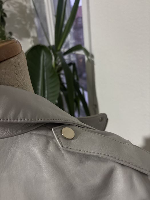 Skórzana naturalna skóra  genuine lether kurtka Mango