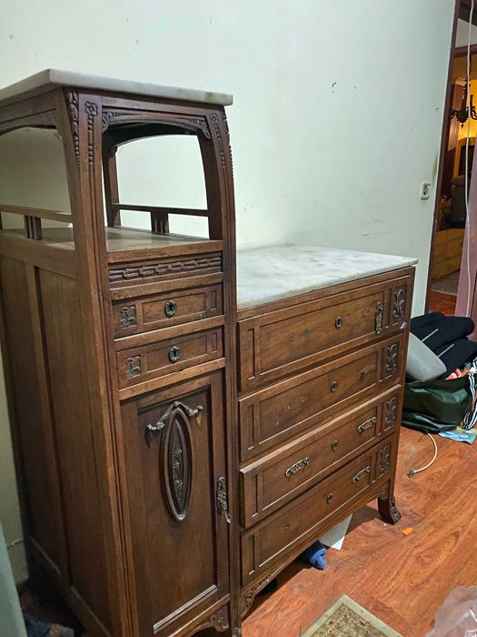 vendo moveis antigos com bancada em mármore intacta
