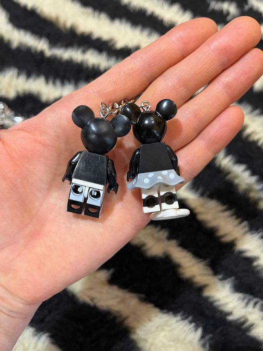 Лего Брелок Микки Маус Мальчик и Девочка LEGO Mickey Mouse KeyChain