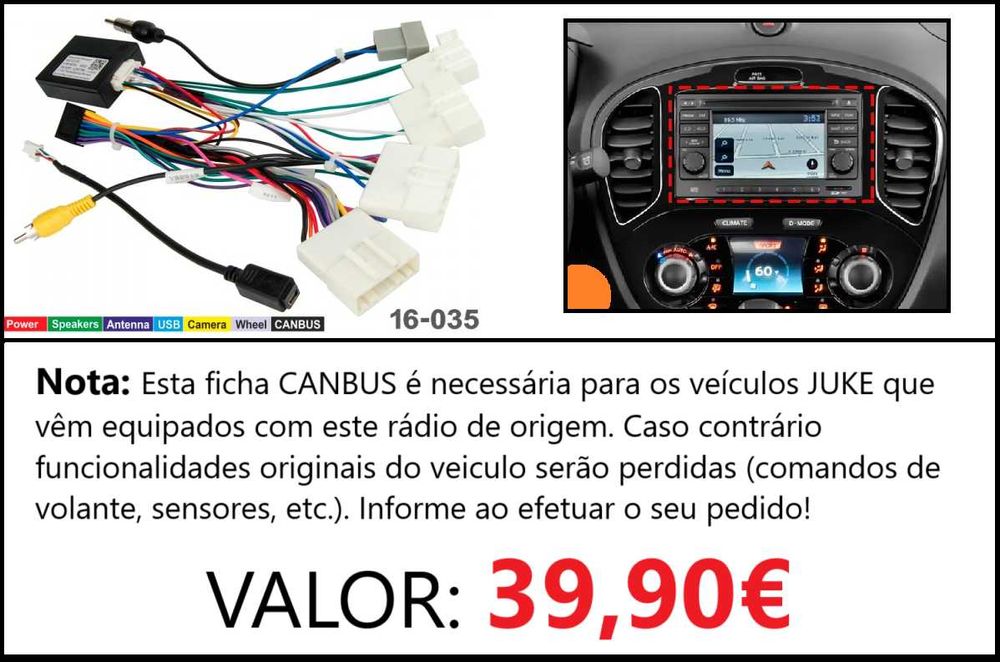 (NOVO) Rádio 2DIN 9" • NISSAN Juke (2010 até 2019) • Android [4+32GB]