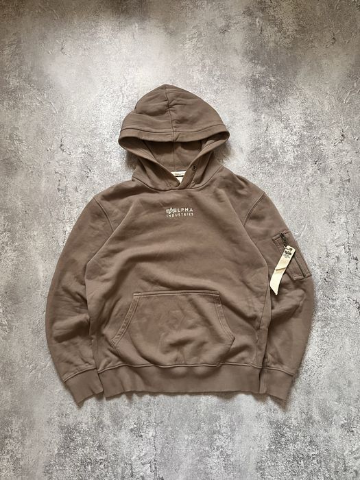 Коричневе Худі від Alpha Industries Casual