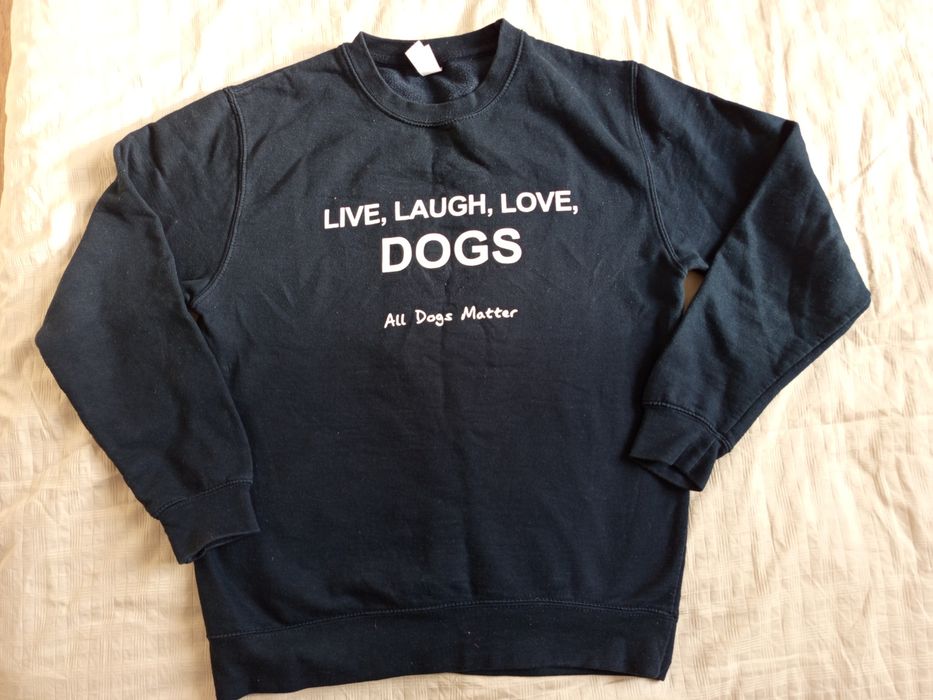 Granatowa bluza M dogs psy