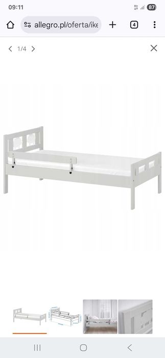 Łóżko dziecięce Ikea Kritter