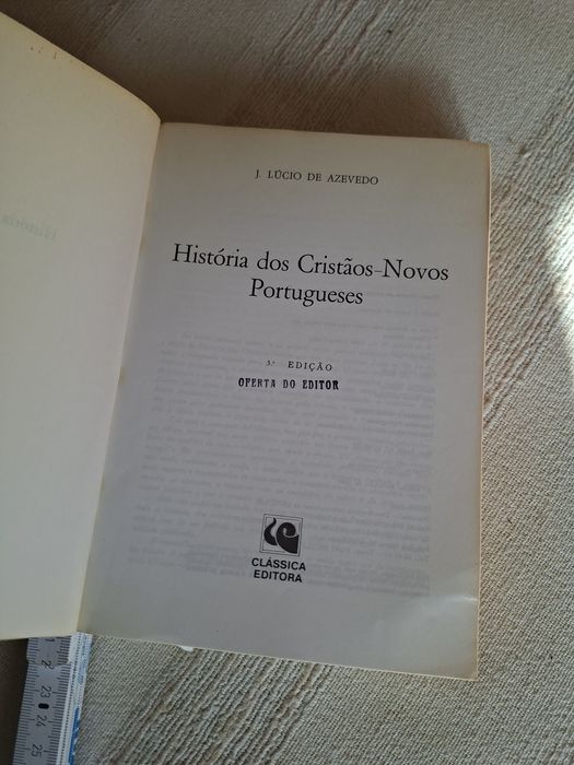 História dos Cristãos-Novos Portugueses de J. Lúcio de Azevedo