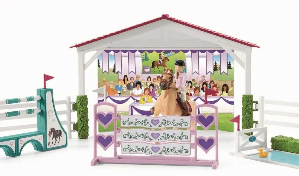 Duży zestaw SCHLEICH 42440  Konie +Akcesoria Zawody Horse Club OKAZJA