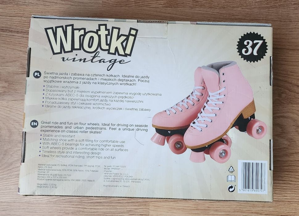Wrotki Dekra roz 37