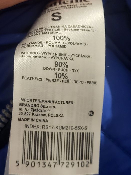 Lekka niebieska kurtka puchowa Medicine rozmiar S