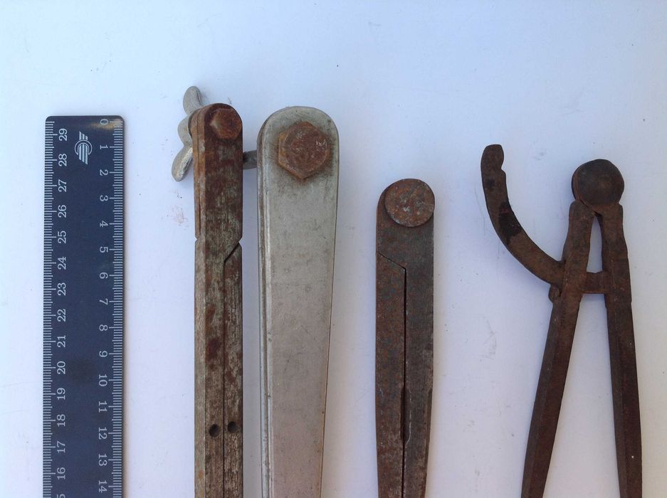 Циркуль цена за 4 шт слесарный разметочный токарный замерочный СССР