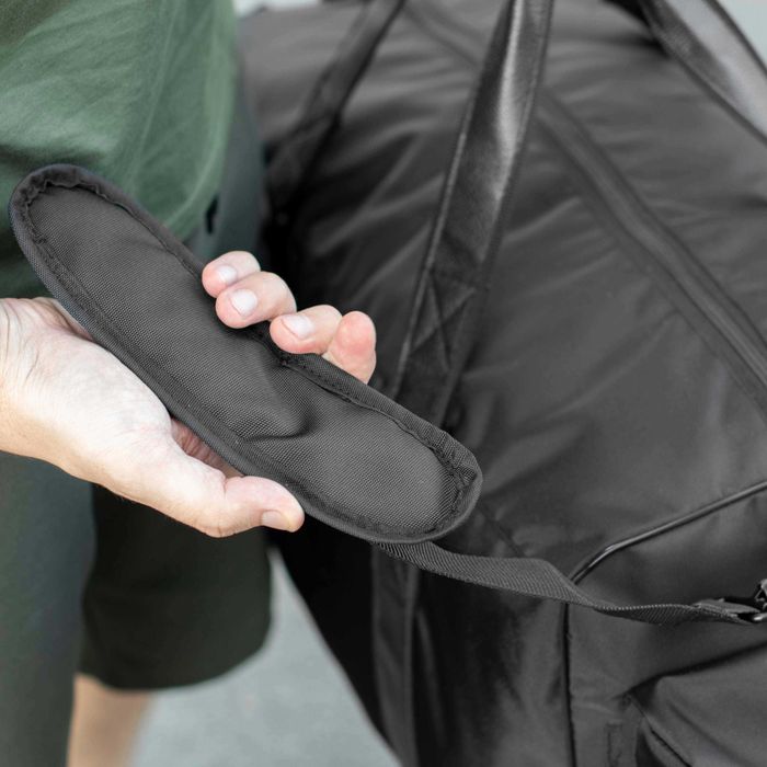 Дорожня сумка Сross на 55 літрів чорна тканина