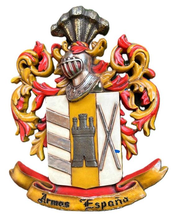 Brasão de armas de Espanha, em fibra de vidro