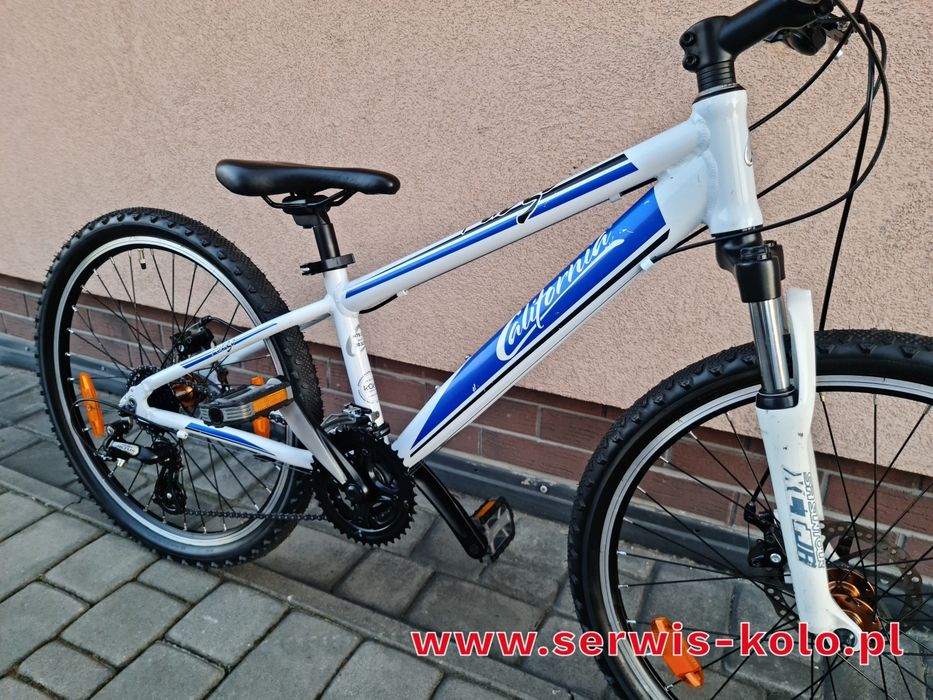 Rower dziecięcy CALIFORNIA koła 24 SHIMANO ALTUS aluminium rabat