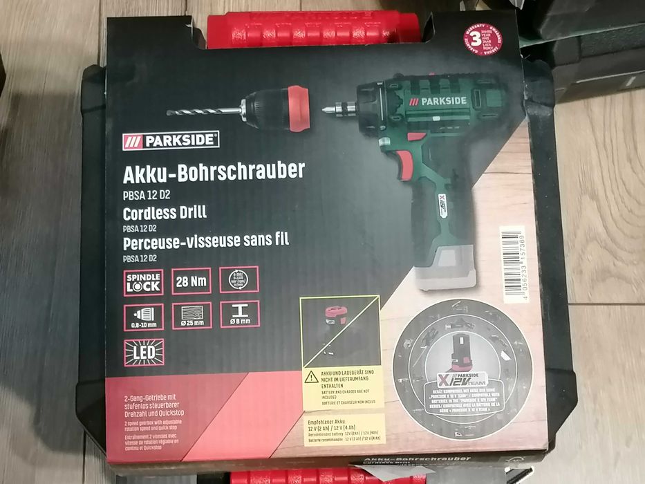 Wiertarko-wkrętarka Parkside PBSA 12 D2 12 V