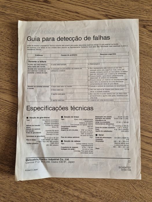 Gira Discos Technics FG SERVO SL-BD22D