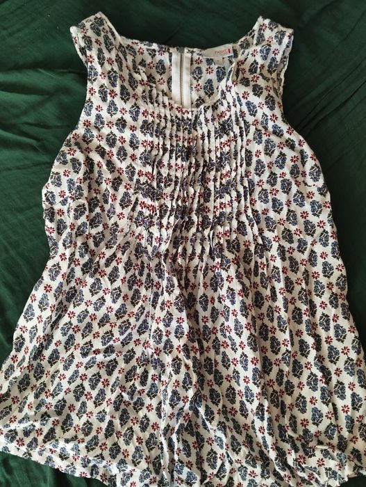 Bluzeczka letnia bez rękawów rozmiar 12 (S)