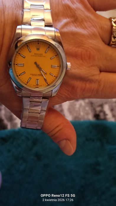 Zegarek srebrny męski