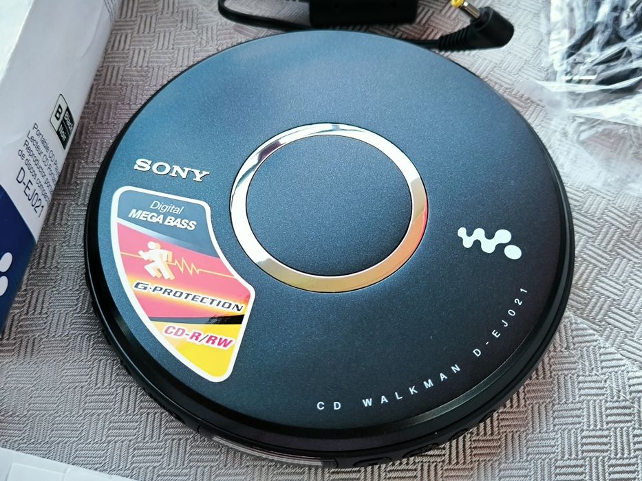 Sony CD Walkman D-EJ021 | NOWY | FABRYCZNY KOMPLET  Discman  Jog Proof  Mega Bass  Komplet