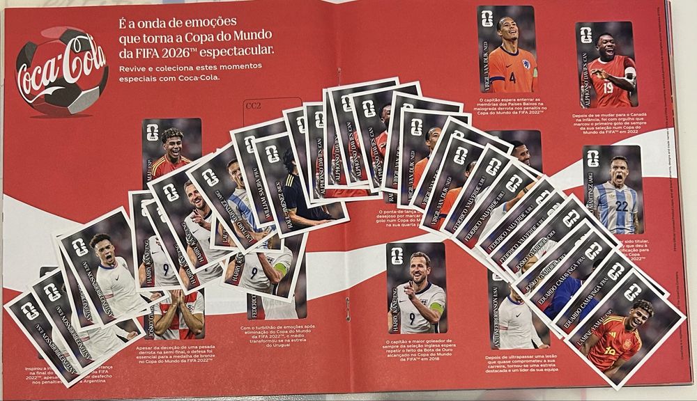 Cromo coca-cola mundial 2026 panini