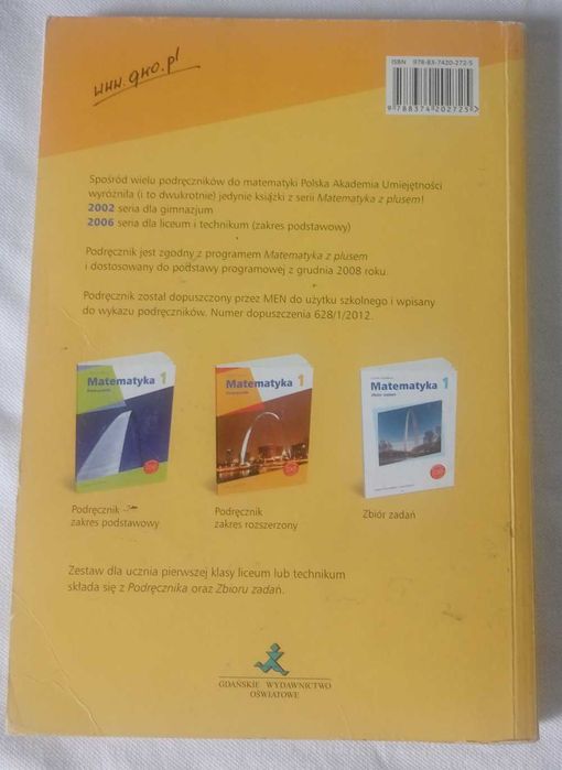 Matematyka podręcznik 1 liceum i technikum rozszerzony