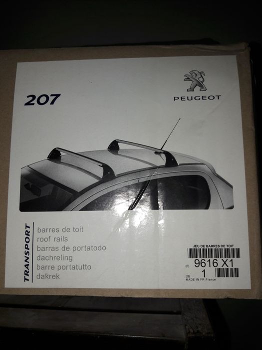 Belki dachowe 9616 X1 bazowe PEUGEOT 207 HB