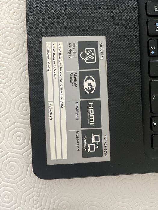 Portatil 256GB Acer