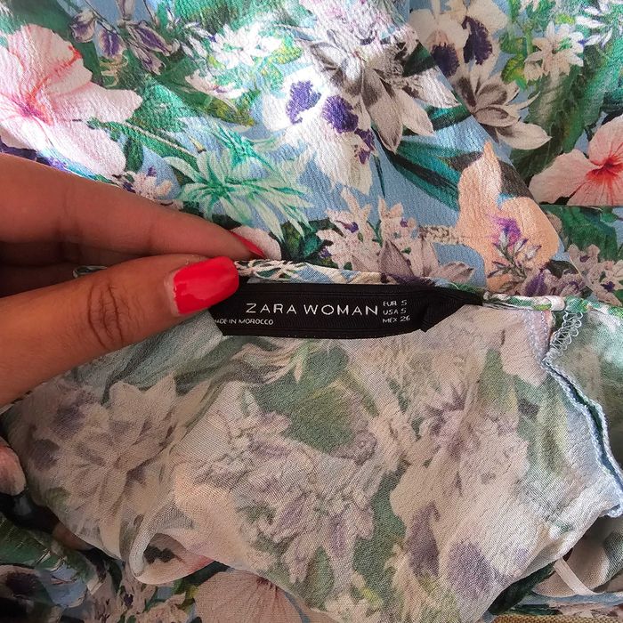 Top manga à cava Zara