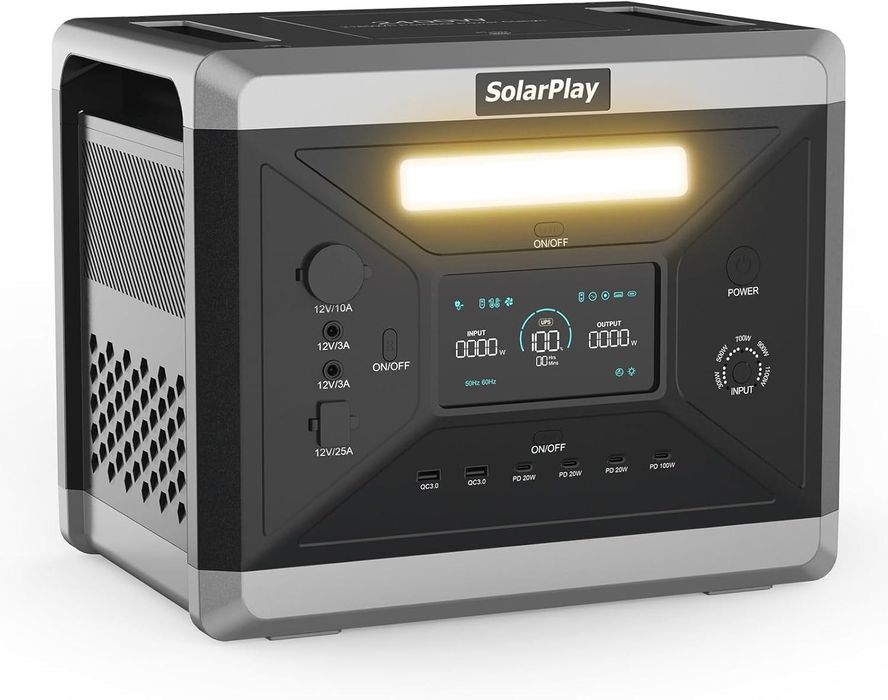 Зарядна станція SolarPlay Q2501 — 2160Wh, 2400W, LiFePO4, UPS