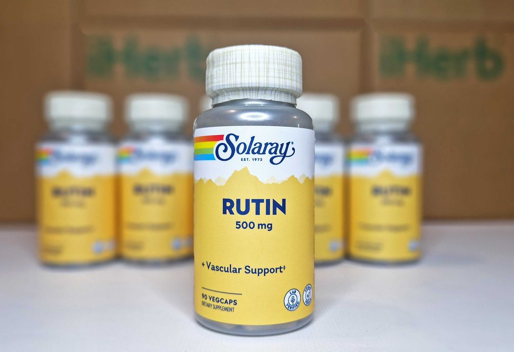 Solaray Rutin. Рутин для зміцнення стінок судин, 500мг, 90 капсул