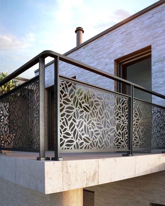 Guarda corpos em metal - Design moderno